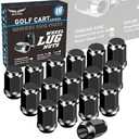 Orle Oko Golf Cart Black Lug Nuts for Yamaha/GEM, Metric 12MMx1.25 Pack of 16 (Black) Missing Pieces