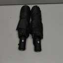 SIEPASA Two Packs Auto Open & Close Small Travel Umbrella Compact for Backpack-Umbrellas for Rain, Windproof Lightweight Strong Mini Portable Umbrellas for Men and Women.(Black, 2 Pack)