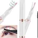 Heated Eyelash Curlers  2 in 1 Clip Type Heated lash Curler Best Seller Electric Eyelash Curler LED Display 3 Temp Settings for Makeup Tools USB Rechargeable Natural Curling 24H Long Lasting 6A