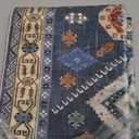 Non Slip Kitchen Rugs Sets of 3 Washable Boho Kitchen Mats for Floor Vintage Farmhouse Kitchen Rug Soft Runner Rug for Hallway, Laundry Room, Indoor Entryway (1'8" x 4'11" (3 PCS), Dark Blue)