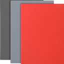 Tondiamo 3 Pcs Rubber Stamp Sheets for Laser Engraving Machine, A4 Rubber Stamp Sheets for Laser Cutter Soft to Make, 2.3 mm(Red, Dark Gray, Light Gray)