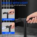 Cane with Seat Foldable Lightweight Walking Cane with LED Light Adjustable Walking Stick for Seniors