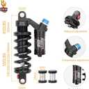 DNM RCP2S Downhill Mountain Bike Rear Shock Bike Rear Suspension Spring Shock Absorber MTB Shocks, for MTB/Electric Mmotorbike (26585mm(550lbs))