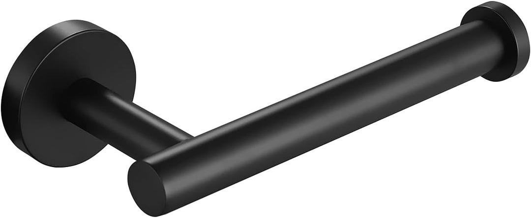 KES Black Toilet Paper Holder, Bathroom Tissue Holder Paper Roll SUS 304 Stainless Steel Wall Mount Matte Black, A2175S12-BK