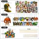 132PCS Brainrot Meme Party Decorations - 3D Figurines, Themed Banner, Balloons, Cake Toppers, Stickers & Keychains | Perfect for Meme Lovers, Teens & Adult Fans Fun Themed Parties
