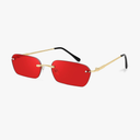 Sunglasses Y2K Retro Small Narrow Clear Eyewear Vintage Rectangle Sunglasses for Women Men B2643