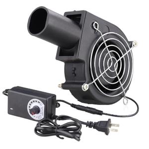 Wathai BBQ Air Mover Blower Fan 12V 97mm x 33mm,Variable Speed Centrifugal Fan with 110V - 240V AC Plug for Camping Quick Charcoal Starter,Outdoor Cooking,Fireplace,Bellows,Wood Stove or Drying Boots