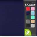 SIKADEER Large Dog Bowl Mat - Waterproof, Nonslip Silicone Placemat - Dark Blue 13"x19"