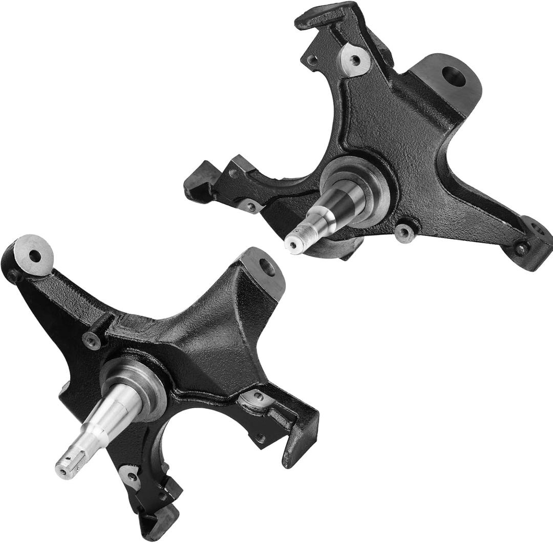 Front 2" Drop Lowering Spindles Steering Knuckle for Chevy GMC C1500 C2500 1988 1989 1990 1991 1992 1993 1994 1995 1996 1997 1998 Suburban Tahoe Yukon 2WD 1.25" Rotors 6 Lug Models Only