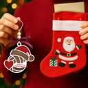 3 x Volleyball Ornament - Volleyball Ornaments for Christmas Tree - Sports Ornaments for Boys, Girls, Coaches, Players, Kids, Men - Gifts for Sports Lovers - Wood Christmas Ornament 2025 & Card