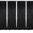 Black Sequin Backdrop 4 Panels 2FTx8FT Halloween Backdrop Curtains Party Backdrop Wedding Baby Shower Decoration