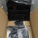 Axiniu Bike Foldable Rear Basket, Rear Bicycle Cargo Rack, Ebike Storage Rear Basket with Large Capacity, Cargo Net and Rainproof Cover, Easy to Install. Resistant to Heat & Corrosion