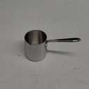 Milk Warmer Turkish Coffee Pot Butter Warmer Melting Pot 18/10 Stainless Steel Small Saucepan with Pour Spout Cookware 12oz Capacity (370ml)