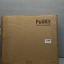 Pull Out Cabinet Organizer 16.5" Deep Heavy Duty Slide outside Drawers Expandable (16.9''-26.8'') Fixed with Adhesive Extract Shelves for Kitchen Cupboard Sorting, Under Sink Storage Rack (Black)