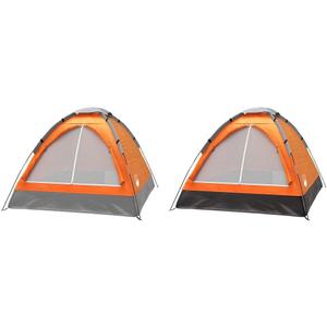 2-Person Dome Tent Bundle with Rain Fly & Carry Bag - Easy Set Up Great for Camping, Backpacking, Hiking & Outdoor Music Festivals by Wakeman Outdoors