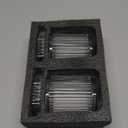 Glass Qtip Holder with Lid,Bathroom Organizer and Storage Jars - Apothecary Jars for Cotton Balls, Cotton Swabs,Pads,Floss Picks,Vanity Organizer,Bathroom Accessories and Countertop Storage Canisters (Clear)