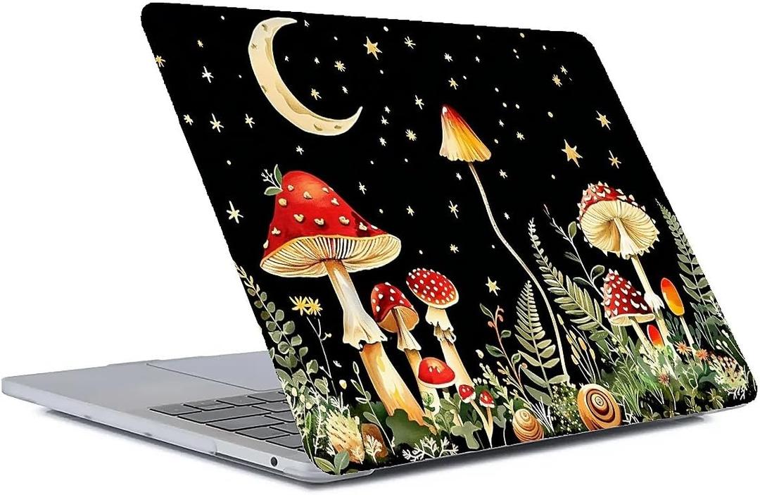 Compatible With MacBook Air 13.3 Inch Case 2018 2019 2020 Release A1932 A2179 A2337,Mushroom Funny Colorful Hard Plastic Shell Shell Case