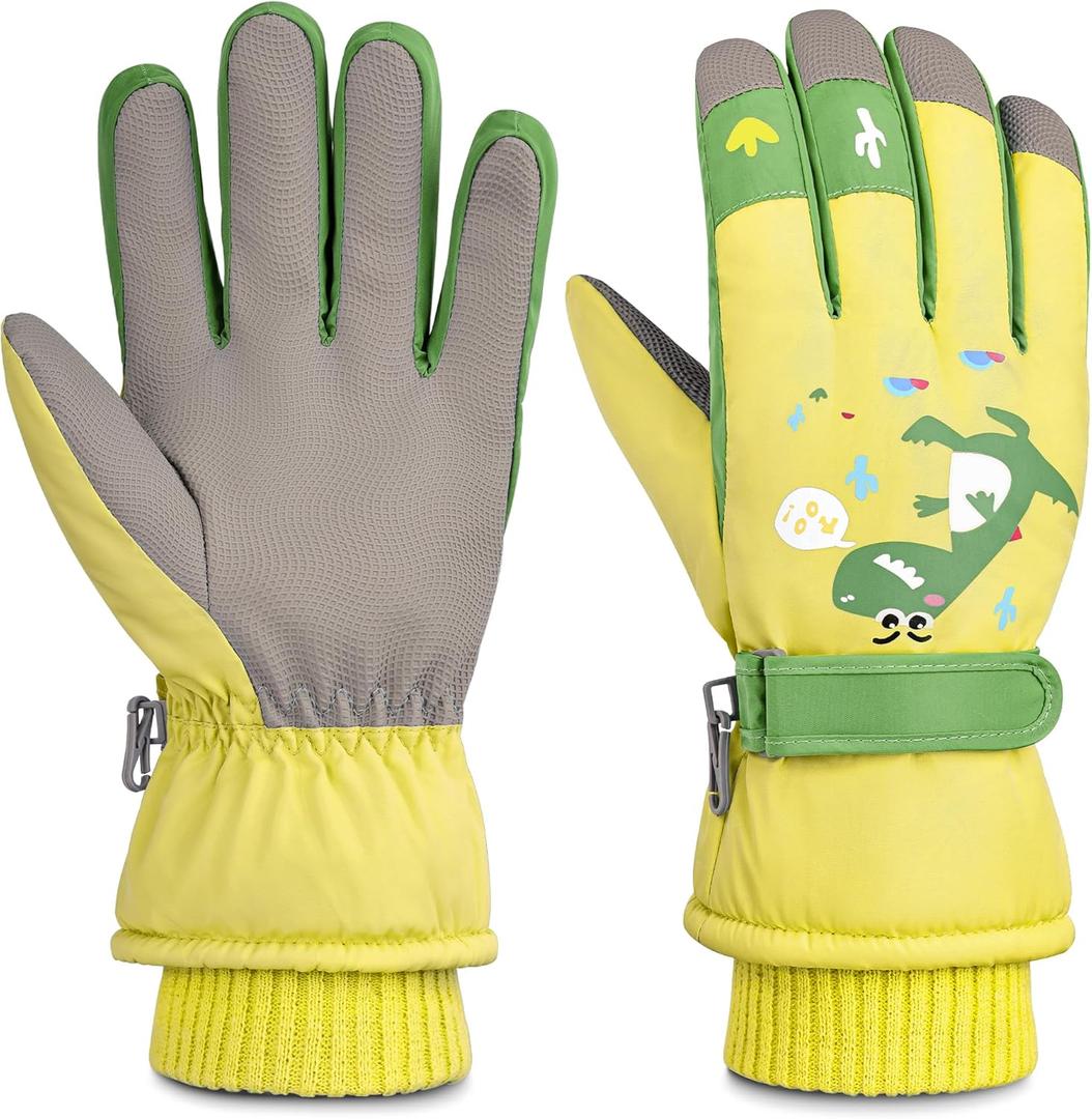 Children Ski Gloves Kids Waterproof Winter Outdoor Snowboard Warm Gloves for Boys Girls