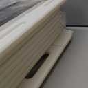 Clear Acrylic Dog Playpen with Door,23.6" Puppy Playpen,Easy Assemble Pet Fence,10-Panel for Puppies/Small Dog Play Pen Indoor (White, 23.6 Inch-H, 10 Panel)