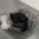 [2-IN-1 LID] 64 oz Insulated Water Bottle with Silicone Boot (48hrs Cold/24hrs Hot) - DIY Stickers, Leakproof, BPA Free, Half Gallon (Cyan Black)