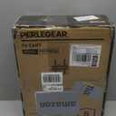 Perlegear Rolling TV Stand for 23-60 Inch LED Flat Screen/Curved TVs up to 88lbs,Mobile TV Stand Wheels with Height Adjustable Portable Rolling TV Cart Max VESA 400x400mm PGTVMC06