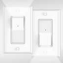 2 Pack Illuminated 3 Way Light Switch, Three Way Paddle Rocker Light Switch with LED Night Light, Automatic On/Off Sensor, 15Amp 120/277Volt, White