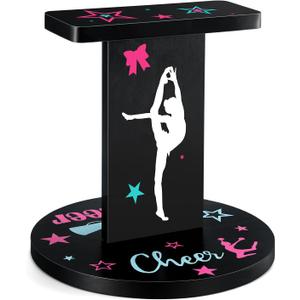 Weysat 12.2 x 13.2 Inch Wooden Cheer Flyer Stand Cheerleading Balance Trainers for Adult Core Strength, Stunt Flexibility & Coordination Training Equipment