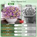 2 x Yastouay 12 Bundles Artificial Flowers for Outdoors, UV Resistant Artificial Outdoor Flowers No Fade Fake Outdoor Flowers Plants for Garden Porch Window Box Farmhouse Pot Planters Decor (Fuchsia+Pink)
