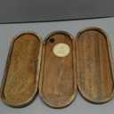 Samhita Mango Oval Wood Tray Set of 3 Perfect for Food Holder/BBQ, Serve Cheese, Sushi, Holiday Snacks, and More. (12" x 5" x 0.75")