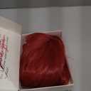 Morvally Short Straight Deep Red Bob Wigs with Bangs for Womens Girls Cosplay