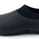 SYLPHID Men's Garden Shoes Women's Rain Shoe Waterproof Neoprene Camp Booties for Camping, Lawn Care, Gardening and Yard Work (Black) 40