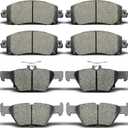 Front & Rear Ceramic Disc Brake Pads For 2019-2022 Subaru Forester, For 2020-2022 Subaru Crosstrek Legacy Outback