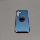 JAME for Samsung Galaxy S25 FE Case, Dual Layer Military Grade Shockproof Cover with Metal Ring Holder Stand Kickstand, Slim Fit Protective Phone Case for Galaxy S25 FE Case 6.7", Sierra Blue