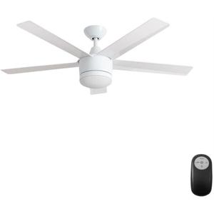 SW1422WH Merwry 52" Integrated Led Indoor White Ceiling Fan
