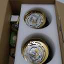 Vintage Wall Sconces Set of 2 with Green Tulip Glass Lampshade 180 Degree Adjustable Brass Sconces Hradwired Modern Wall Lighting Fixture with Switch for Bedside Bedroom Doorway (Hardwired (2 pack), Tulip Green)