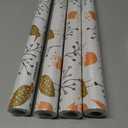 2 x Jeweluck Floral Wallpaper Peel and Stick Wallpaper Floral Contact Paper 17.7inch196.8inch Flower Bird Removable Wallpaper Peel and Stick Vintage Floral Wall Paper for Cabinets Decorative Vinyl