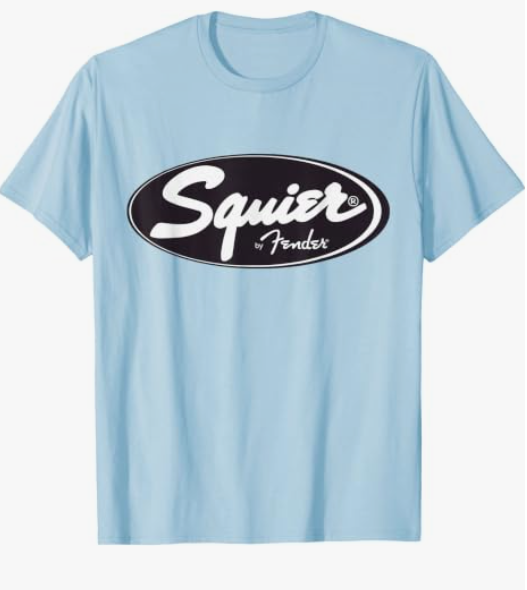 Squier Guitar Tee T-Shirt (Blue, M)
