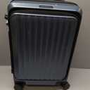 BAGSMART 20" Expandable Top-Opening Carry-On, Double Spinner, TSA, Blue