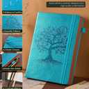 Vintage Leather Journal with 300 Numbered Pages,A4 Lined Journal for Men Women,Daily Journals for Writing,College Ruled Notebook for Work,School,Note taking,Travel Diary,Large (8.5" X 11.3")