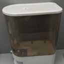 Gagee 22 Lbs Rice Dispenser, Large Grain Container Storage with Lid Measuring Cylinder Moisture Proof Household Cereal Dispenser Bucket for Kitchen Soybean Corn,Clear