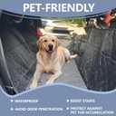 Dog Car Seat Cover for Pets Waterproof Seat Cover Hammock Scratch Proof Nonslip Back Seat Pet Bed Mat for Travel Durable Soft Back Seat Covers for Cars Trucks and SUVs (23.5 x 51 inch)