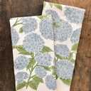 2 Pcs Artistic Hydrangea Kitchen Towels, Dish Cloths for Washing Dishes, Hand Towels, Absorbent Soft Microfiber Towels for Bathroom Kitchen, Housewarming Gifts for Women Mom 2