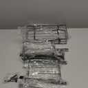 Hanging Towel Racks for Bathroom No Drill - 6-Tier Over The Door Bath Towel Storage Organizer for Small Bathrooms - Tiered Back of Door Towel Holder Hanger for Rolled Towels RV Camper Black