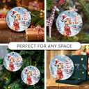 Giraffe Ornament 2025, Animal Ornaments for Christmas Tree, Xmas Gifts for Animal Lovers, Ceramic Ornaments Hanging Christmas Decorations, Cute Giraffe Gifts for Family, Friends