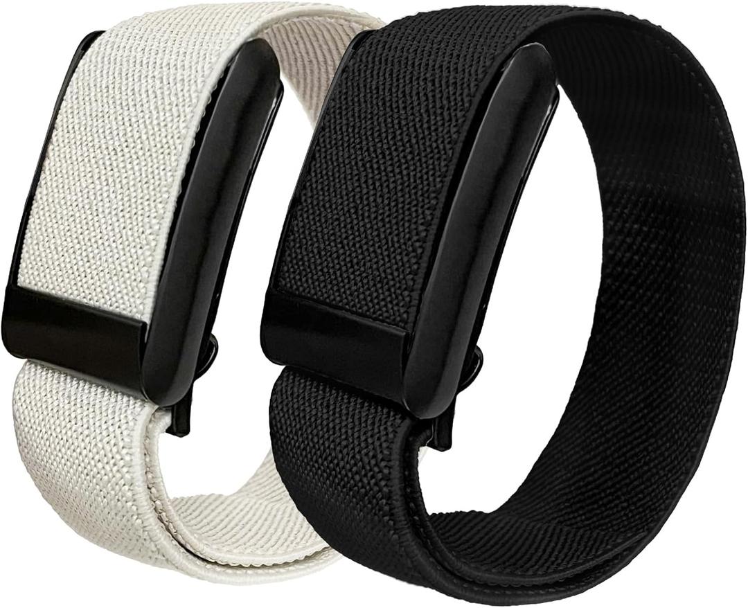 Yeahxing 3 Packs Stretchy Band for Whoop 4.0 - Sports Nylon Straps for Men Women, Soft, Comfort, Durability, Breathable, Easy to Use and Adjustable (24cm)