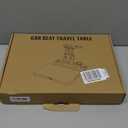 Car Back Seat Tray Table - Stable Foldable Auto Backseat Food Trays Desk for Rear Passenger Road Trip Eating & Work, Multifunctional Adjustable Travel Tray with Phone Drink Holder for Laptop iPad (Black)