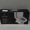 Ultra-Slim Bidet Attachment, Posterior&Feminine Wash-(Retractable Dual Nozzles), Non-Electric Bidet Attachment for Toilet Seat, Adjustable Fresh Cold Water Pressure, Stainless Steel Inlet (White)