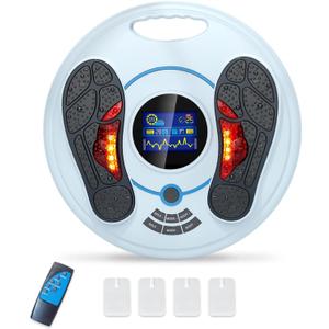 Creliver EMS Foot Massager for Neuropathy, Electric Foot Stimulator for Circulation, Pain Relief, Plantar Fasciitis & Muscle Recovery, TENS Unit Muscle Stimulator for Feet and Legs Nerve Therapy