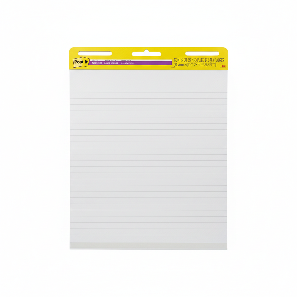 Post-it Super Sticky Easel Pad, 25-inch x 30-inch, White, Lined, 2 Pads/Pack, 30 Sheets/Pad (561WL VAD 2PK) (561WL-VAD-2PK)