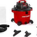 Craftsman CMXEVBE17595 16 Gallon 6.5 Peak HP Wet/Dry Vac, Heavy-Duty Shop Vacuum with Attachments